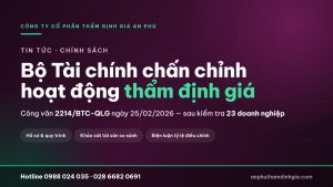 Công văn 2214/BTC-QLG ngày 25/02/2026 – Bộ Tài chính chấn chỉnh hoạt động thẩm định giá